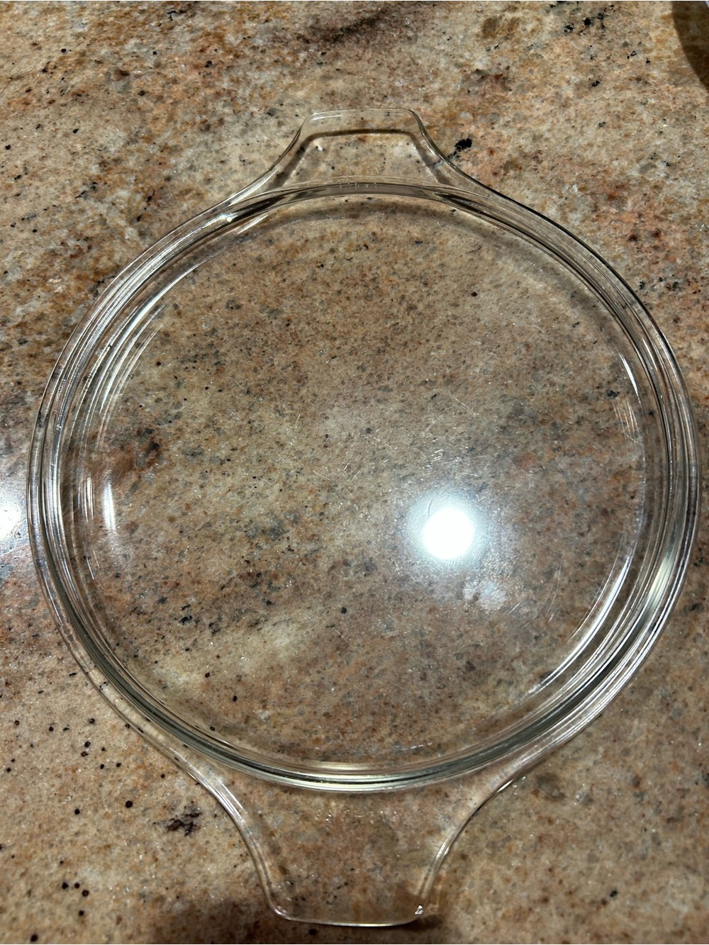 Pyrex Vintage Round Flat Glass Lid 475-C 29 Fits 2.5Qt #475B Casserole Large